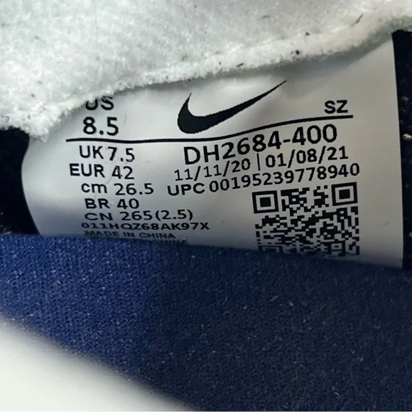 New Sacai x‎ LDV Waffle 'Blackened Blue' Men’s Size 8.5 Sneaker Shoes DH2684-400 - Picture 8 of 10